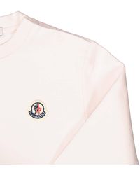 Moncler - Girls Ruffle-trim Logo Patch Long-sleeve T-shirt - Lyst