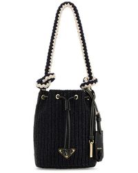 Prada - Crochet Mini Bucket Bag - Lyst