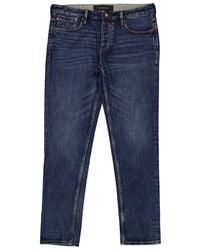 Emporio Armani - J75 Slim-Fit Selvedge Denim Jeans, Waist - Lyst