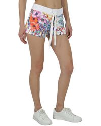 Moschino - Floral Print Double Question Mark Shorts - Lyst
