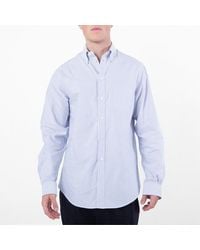 Bally - Striped Long-Sleeved Cotton Shirt - Lyst