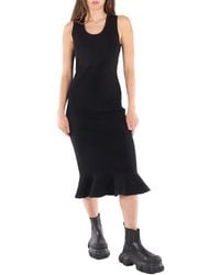 JW Anderson - Ruffled Hem Sleeveless Midi Dress - Lyst