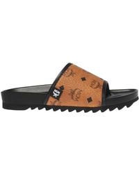 mcm rose gold slides