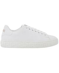 Versace - Greca Nylon Low-Top Sneakers, Brand Size 35 Us - Lyst