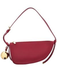Burberry - Mini Shield Sling Bell Charm Leather Shoulder Bag - Lyst