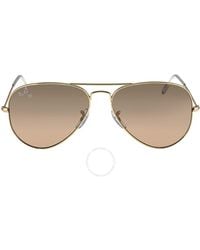 Ray-Ban - Aviator Gradient Silver/pink Mirror Sunglasses Rb3025 001/3e 58 - Lyst