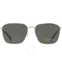 Polaroid - Polarized Grey Square Sunglasses Pld 4120/g/s/x 0010/uc 59 - Lyst