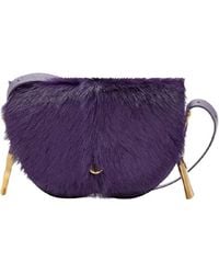 Burberry - Small Calf Hair Chess Satchel Bag - Lyst