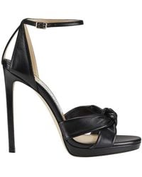 Jimmy Choo - Rosie 120 Nappa Leather Sandals, Brand Size 39 Us - Lyst