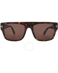 Tom Ford - Dunning Brown Square Sunglasses Ft0907 52e 55 - Lyst