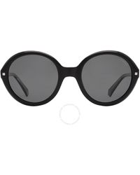 Polaroid - Core Polarized Grey Oval Sunglasses Pld 4114/s/x 0807/m9 54 - Lyst