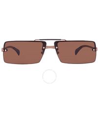 Ferragamo - Brown Rectangular Sunglasses Sf306s 762 65 - Lyst