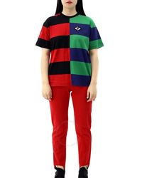 Burberry - Carrick Embroidered Logo Rugby Stripe Tee - Lyst