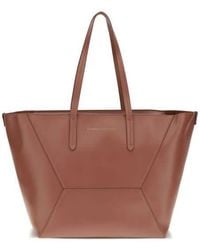 Brunello Cucinelli - Hammered Calf Leather Tote Bag - Lyst