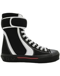 Burberry - Jermaine Sub Contrast Hi-Top Sneakers, Brand Size 41 (Us - Lyst