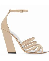 Burberry - Soft Fawn Split-toe Detail Leather S - Lyst