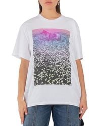 Stella McCartney - Lucky Spot Daisy Field Cotton T-Shirt - Lyst