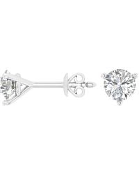 Brilliant Diamond - 14Kt 1.50 Carat Lab Grown Diamond Stud Earrings For - Lyst