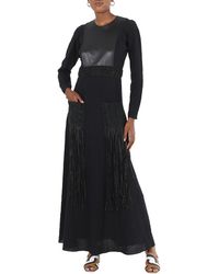 Chloé - Ladies Crochet-Trim Long Dress, Brand Size 38 (Us - Lyst