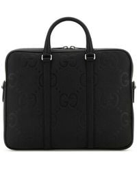 Gucci - Leather Briefcase - Lyst