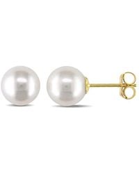 Amour - Cultured Freshwater Pearl Stud Earrings - Lyst