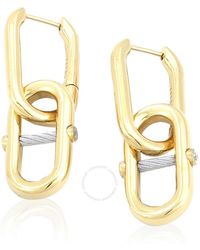 Charriol - St. Tropez Mariner Steel Chain Link Earrings - Lyst