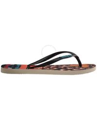 Havaianas - Slim Patchwork Stripe Flip Flops, Brand Size 39/40 Us - Lyst