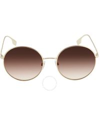Burberry - Pippa Gradient Brown Round Sunglasses Be3132 110913 58 - Lyst