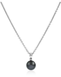 Mikimoto - 9mm Black South Sea Pearl Pendant - Lyst