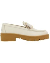Ferragamo - Vara Bow Leather Loafers, Size 5.5 - Lyst