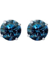 Maulijewels - 2.50Ct 14K Gra Certified D-Vvs1 Round Moissanite Diamond Screw Back Studs Earrings For - Lyst