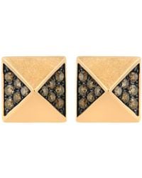 Haus of Brilliance - 14K Rose 1/4 Cttw Diamond Pyramid Stud Earring Color, Si1-Si2 Clarity) - Lyst