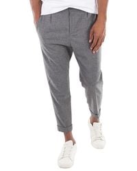 BOSS - Tapered-Fit Stretch Flannel Trousers, Brand Size 52 (Us - Lyst