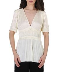 Polo Ralph Lauren - Ladies Joclyn Pleat Satin Top - Lyst