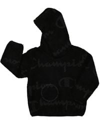 Champion - Boys Micro Fleece Logo Hoodie - Lyst