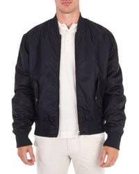 Balmain - Logo-Embroidered Bomber Jacket, Brand Size 48 Us - Lyst