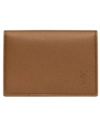 Saint Laurent - Cassandre Shadow Leather Card Case - Lyst