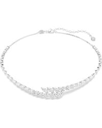 Swarovski - Mesmera Necklace, Marquise Cut, Rhodium Plated - Lyst