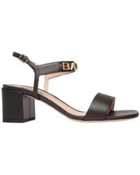 Bally - Spell Heeled Leather Sandals, Brand Size 35 Us - Lyst