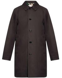 Burberry - Mid-Length Gabardine Car Coat, Brand Size 52 Us - Lyst