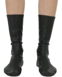 Burberry - Mid-calf Faux Leather Socks - Lyst