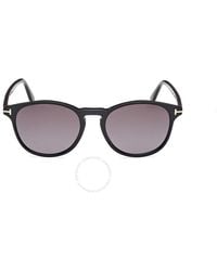 Tom Ford - Lewis Smoke Gradient Oval Sunglasses Ft1097 01b 53 - Lyst