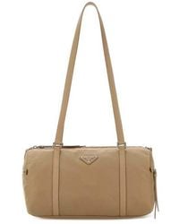 Prada - Re-Nylon Large Shoulder Bag Cammello 1 Borse A Mano - Lyst