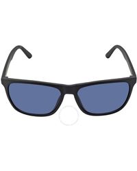 Calvin Klein - Blue Rectangular Sunglasses - Lyst