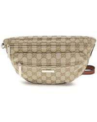Gucci - Beige Polyester Shoulder Bag - Lyst