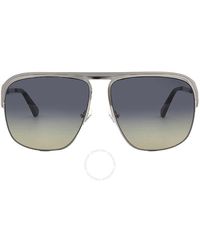 Guess - Gradient Blue Square Sunglasses Gu5225 08w 59 - Lyst