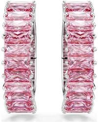Swarovski - Matrix Baguette-Cut Cuff Earrings - Lyst