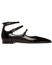 Bally - Marilou Leather Mary Jane Flats, Brand Size 35 Us - Lyst