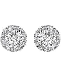 Haus of Brilliance - 14K 1.0 Cttw Lab-Grown Diamond Halo Stud Earring (F-G Color, Vs1-Vs2 Clarity) - Lyst