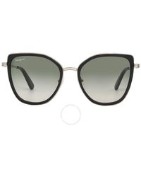 Ferragamo - Light Grey Gradient Cat Eye Sunglasses Sf293s 771 54 - Lyst